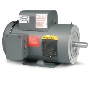 Baldor Motors - Single Phase, Rigid Base, C-Face Totally Enclosed, Fan Cooled (TEFC)