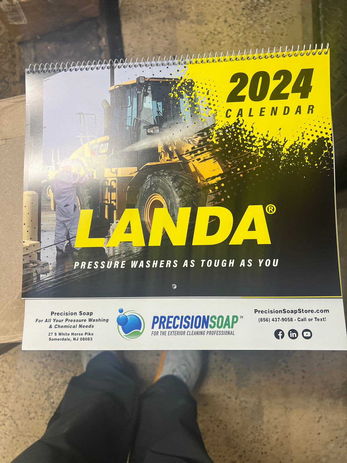 FREE 2024 Landa Pressure wash wall calendar FREE shipping